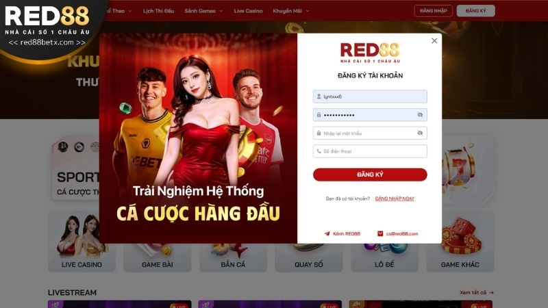 Ấn vào nút đăng ký ở phía cuối biểu mẫu để hoàn tất quy trình 