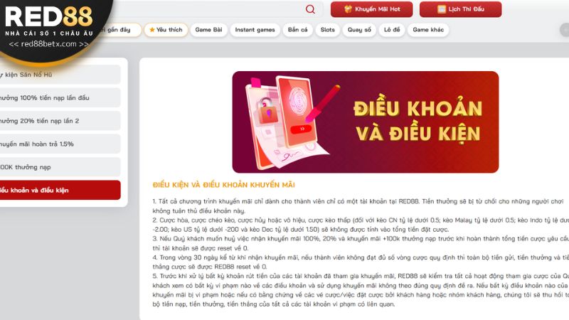 Hãy đảm bảo rằng bạn đã đọc kỹ các điều kiện nhận thưởng 